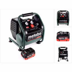 Contenu de la livraison: - 1x Metabo Power 160-5 18 LTX BL OF Compresseur sans fil - 1x Metabo LiHD 8,0 Ah bloc batterie ( 62 ...