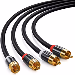 deleyCON MK220 câble audio 10 m 2 x RCA Noir
