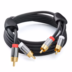 deleyCON MK220 câble audio 10 m 2 x RCA Noir