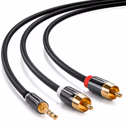 deleyCON MK317 câble audio 10 m 3,5mm 2 x RCA Noir