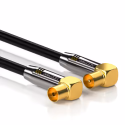 deleyCON MK545, 1,5 m, Coaxial, Coaxial, Noir