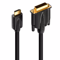 deleyCON MK1164 câble vidéo et adaptateur 3 m HDMI Type A (Standard) DVI Noir