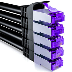 deleyCON MK2256 câble de réseau Noir 0,5 m Cat7 SF/UTP (S-FTP)