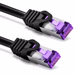 deleyCON MK2256 câble de réseau Noir 0,5 m Cat7 SF/UTP (S-FTP)