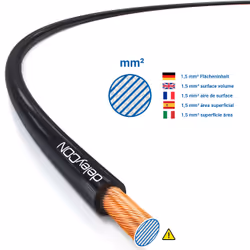 deleyCON MK-MK3334 câble audio 100 m Noir, Rouge
