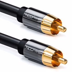 deleyCON MK3438, RCA, Mâle, RCA, Mâle, 5 m, Noir