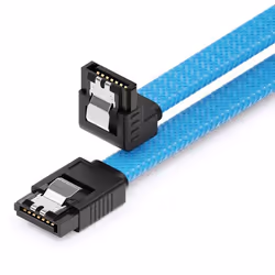 Câble SATA - deleyCON - MK5589 - 6 Gbit/s - 30 cm - Connecteurs en L