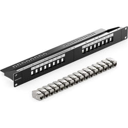 Panneau de Brassage - DELEYCON - MK6171 - 16 Ports - CAT 7 - Modulaire - Installation Rack 19