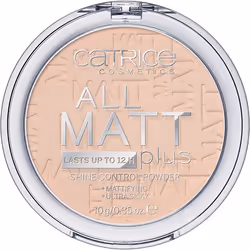 CATRICE All Matt Plus – Shine Control, Universel, Transparent, Beige, Pot, Poudre compacte, Mat
