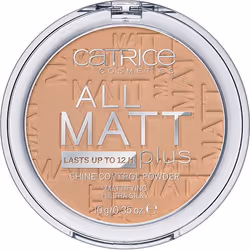 CATRICE All Matt Plus – Shine Control, Universel, Warm Beige, Beige, Pot, Poudre compacte, Mat