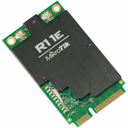 Mikrotik R11e-2HnD, Interne, Sans fil, Mini PCI Express, RF sans fil, Wi-Fi 4 (802.11n), Vert, Noir