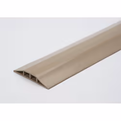 Gaine protège-câbles en plastique, pour tuyaux et câbles de Ø max. 10 mm, beige, 2 passages, longueur 1,5 m. Produit livré =  ...
