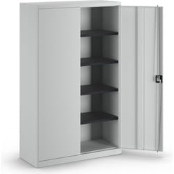 Certeo - mauser, Armoire métallique à portes battantes, 4 tablettes,