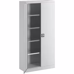 Armoire de stockage, h x l x p 1950 x 950 x 420 mm, gris. Produit livré = monté. Hauteur = 1950 mm. Largeur = 950 mm. Profond ...