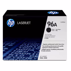 HP 96A Black Original LaserJet Toner Cartridge, 5000 pages, Noir, 1 pièce(s)