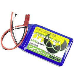 Absima Pack de batterie (LiPo) 7.4 V 1200 mAh Nombre de cellules: 2 Softcase BEC