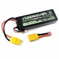 Absima Pack de batterie (LiPo) 7.4 V 6000 mAh Nombre de cellules: 2 50 C stick XT90