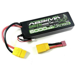 Absima Pack de batterie (LiPo) 7.4 V 6000 mAh Nombre de cellules: 2 50 C stick XT90