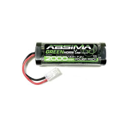 Pack de batterie (NiMh) 7.2 v 2000 mAh Nombre de cellules: 6 Softcase Tamiya W713703 - Absima