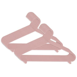 Cintres Enfant - BIECO - Vieux Rose - 16 pièces - Plastique de haute qualité - 30 cm