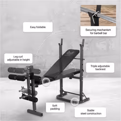 Gorilla Sports GN005-00064-0001 banc de musculation - Vue supplémentaire 8