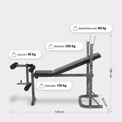 Gorilla Sports GN005-00064-0001 banc de musculation - Vue supplémentaire 9