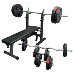 Gorilla Sports 101206-00019-0048 banc de musculation Noir