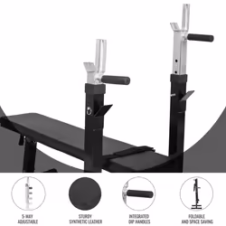 Gorilla Sports 101206-00019-0048 banc de musculation Noir