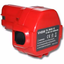 Batterie Ni-Mh 3000mAh 12V Rouge-Gris pour Makita 6271D - VHBW