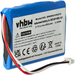 Vhbw - batterie compatible avec TomTom 1EN4.019.00, 1EN4.019.01, 1EN4.019.02 système de navigation gps (900mAh, 3,7V, Li-ion)