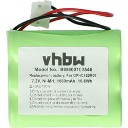 Vhbw - Batterie compatible avec Dirt Devil Evo M678 robot électroménager (1500mAh, 7,2V, NiMH)