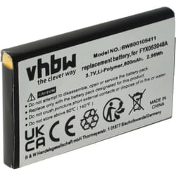 Vhbw - Batterie compatible avec Oregon TP393, TP391 radio talkie-walkie (800mAh, 3,7V, Li-ion)
