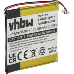 Vhbw - 1x Batterie compatible avec Samsung SEC-YPQ1(B), YP-Q1 16, YP-Q1 4G, YP-Q1 8G lecteur de musique MP3 (620mAh, 3,7V, Li-polymère)