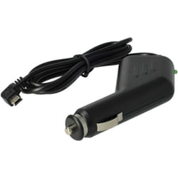 Vhbw - Câble de charge prise allume-cigare mini-USB 12V 1,0 a pour gps, lecteur MP3, prise coudée noir