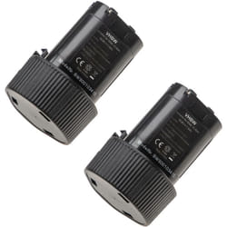 Vhbw - 2x Batterie compatible avec Makita LM02, LM01W, ML100W, ML100 led, ML101, MR051, ML101W, MR051W outil électrique (1500 mAh, Li-ion, 10,8 v)