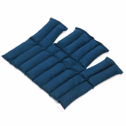 SISSEL Linum Anatomic, Refroidissement-réchauffement, Adulte, Bleu, Coton, Semence de lin, Monochromatique