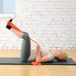 SISSEL Fitband Essential bande d'exercice Moyen Latex Rouge