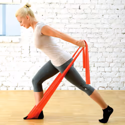 SISSEL Fitband Essential bande d'exercice Moyen Latex Rouge
