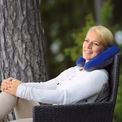 SISSEL Buchi oreiller de voyage Bleu, Gris