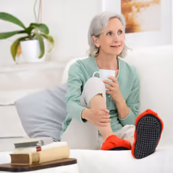 SISSEL Linum Relax Comfort Charentaises Femelle 36-40 Rouge - Vue supplémentaire 4