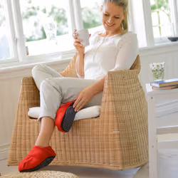 SISSEL Linum Relax Comfort Charentaises Femelle 41-45 Rouge