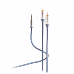 shiverpeaks FL31-32151, 3,5mm, Mâle, 2 x RCA, Mâle, 1,5 m, Bleu