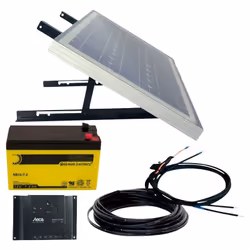 enquête Kit complet autonome alimenté par l'énergie solaire Pour appareil 12 V DC Câble d'installation et support de module i ...