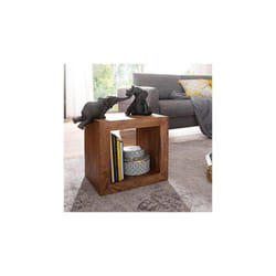 Table basse cube 44x44 cm en bois de sheesham massif