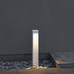 Sogood Lampe LED sur Pied Extérieure 5W avec LED Lampe Jardin Étanche IP65 3000K Light Extérieure Blanc BaldersLights 6x6x40cm
