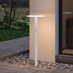 Sogood Lampe LED sur Pied Extérieure 6W avec LED Lampe Jardin Étanche IP65 3000K Light Extérieure Blanc StellaeLights 80cm