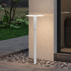 Sogood Lampe LED sur Pied Extérieure 6W avec LED Lampe Jardin Étanche IP65 3000K Light Extérieure Blanc StellaeLights 80cm