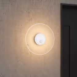 Sogood Applique Murale Lampe Extérieure 6W avec LED Lampe Jardin Étanche IP65 3000K Light Extérieure Blanc LunaLights 30cm