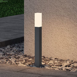 Sogood Lampe LED sur Pied Extérieure 3W avec LED Lampe Jardin Étanche IP65 3000K Light Extérieure Gris Deus Lumina 40cm