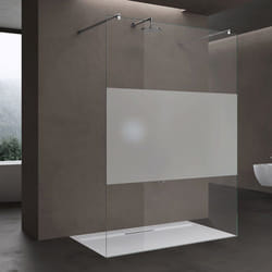 Sogood Paroi de Douche à Litalienne Transparent 120cm Pare-douche Verre de Sécurité 8mm 118x200 2 Stabilisateurs Bremen01MS